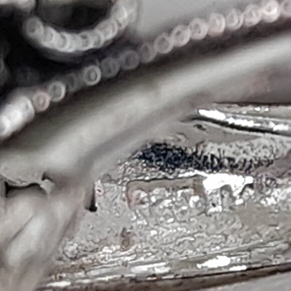 Vintage Purple Crystal Ring Marcasite 925 Sterling Size 8.25 main image 4